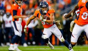 Platz 2: Phillip Lindsay (Denver Broncos, Undrafted Free Agent): 166 Intended Touches, 967 Yards, 7 Touchdowns.