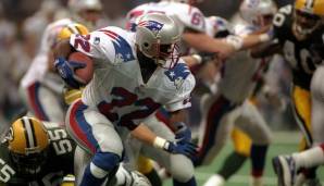 1996: GREEN BAY PACKERS – New England Patriots 35:21: Auch unter Bill Parcells ging es für die Patriots einmal in den Super Bowl. In weiß gekleidet mit großem Flying Elvis auf der Schulter ging man jedoch erneut leer aus.