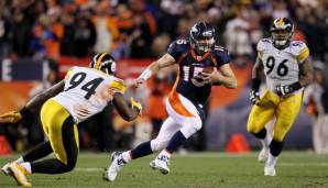 Die kürzeste Overtime: In der Wildcard Round 2011 schlugen die Broncos die Steelers mit dem ersten Play der OT! Tim Tebow fand Demaryius Thomas für den entscheidenden Touchdown-Pass!