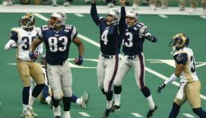 Super Bowl XXXVI: New England Patriots - St. Louis Rams 20:17 (37 Punkte)