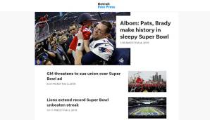 Detroit Free Press - Die Presse in Detroit scherzt über die erneute Abwesenheit der Lions in einem Super Bowl.