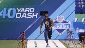 John Ross, WR, 2017: Stach Johnson haarscharf (4,22 Sekunden) aus und ist der schnellste NFL-Spieler, seitdem Laser-getimte Sprints durchgeführt werden. Allerdings verletzte er sich bei diesem Sprint. Seine NFL-Karriere verlief bisher eher enttäuschend.