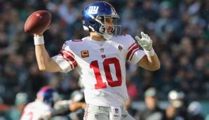 New York Giants: Eli Manning (1. Runde, 1 Overall, Draft 2004 - San Diego Chargers).