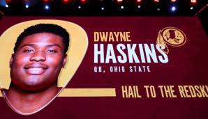 Dwayne Haskins wurde mit dem 15. Pick im NFL Draft von den Washington Redskins gezogen.
