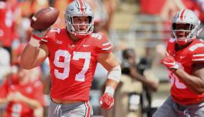 6. Nick Bosa (Defensive End, Ohio State): 214.431 Social-Follower insgesamt (Stand: 10. April 2019).