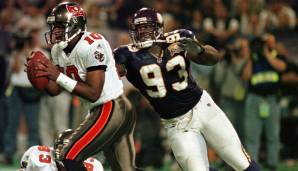 93: John Randle (1990-2003): Minnesota Vikings, Seattle Seahawks. Auch stark: Kevin Williams, Kevin Carter, Calais Campbell, Dwight Freeney.