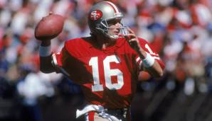 16: Joe Montana (1979-1992): San Francisco 49ers, Kansas City Chiefs. Auch stark: Len Dawson, George Blanda.