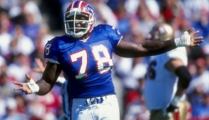 Meiste Sacks insgesamt: Bruce Smith - 200. Smith spielte von 1985 bis 2003 in der NFL. Nach 15 Jahren bei den Buffalo Bills ließ er die Karriere bei den Washington Redskins ausklingen.