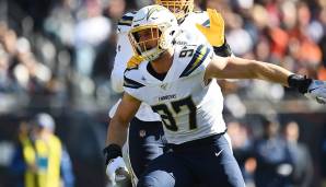Defensive End, AFC: Joey Bosa, Los Angeles Chargers - Stimmen: 62.029.