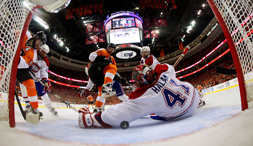 Canadiens-Keeper Jaroslav Halak kam in Spiel 2 in Philly nur auf 20 Saves