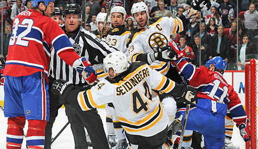 Dennis Seidenberg und die Boston Bruins haben in der Playoff-Serie gegen Montreal verkürzt