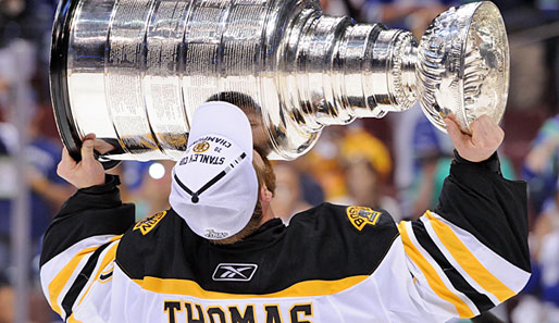 Goalie Tim Thomas wurde beim Stanley-Cup-Sieg seine Boston Bruins zum MVP gewählt