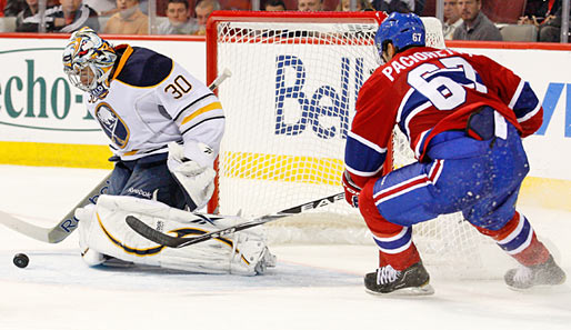Sabres-Goalie Ryan Miller wehrte gegen die Montreal Canadiens 40 Schüsse ab