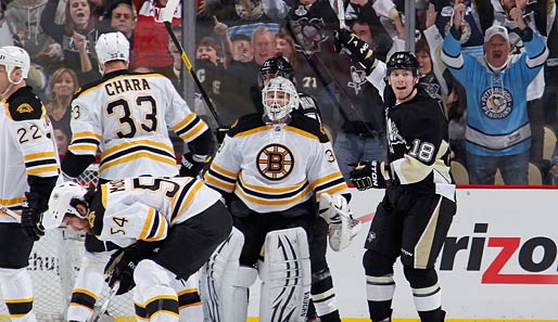 Die Pittsburgh Penguins um James Neal (r.) waren für die Boston Bruins zu stark