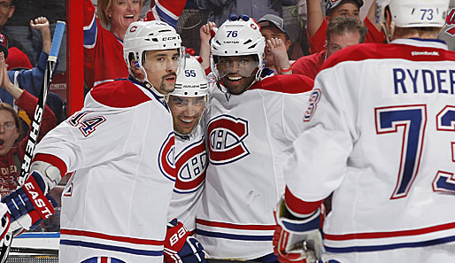 Die Montreal Canadiens bejubelten gegen die Devils den vierten Erfolg in Serie