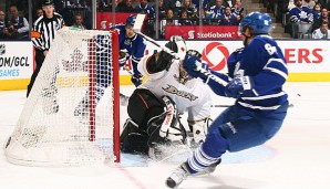 Rekordjagd gestoppt: Torontos Phil Kessel schenkte den Ducks drei Tore ein