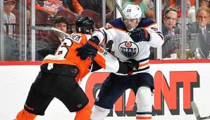 Die Edmonton Oilers spielen in der NHL gegen die Philadelphia Flyers