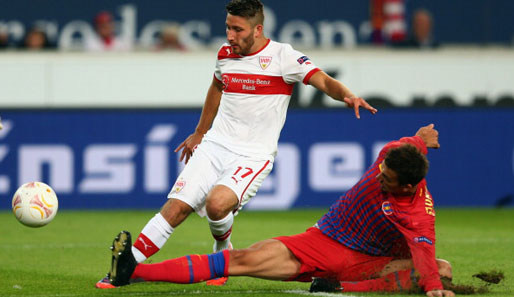 Steaua Bukarest unternahm im Hinspiel alles um das 2:2-Remis über die Bühne zu bringen