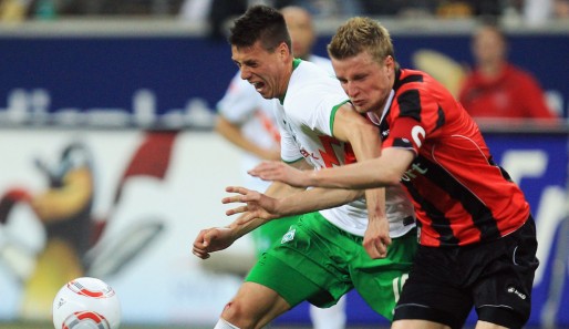 Mit einem Sieg könnte Werder Bremen an Eintracht Frankfurt vorbeiziehen