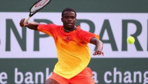 INDIAN WELLS, CA - MARCH 10: Frances Tiafoe of USA in action against Taylor Fritz of USA during day four of the BNP Paribas Open at Indian Wells Tennis Garden on March 10, 2016 in Indian Wells, California. (Photo by Julian Finney/Getty Images)