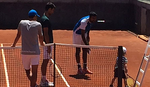 Trainingsgruppe Djokovic mit Fokus auf Wunderkind Stefan