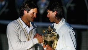 06.07.2008, Wimbledon (London, Rasen), Finale: Rafael Nadal - Roger Federer 6:4, 6:4, 6:7 (5), 6:7 (10), 9:7