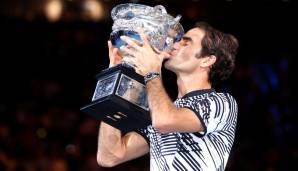 Platz 9: Roger Federer (Schweiz) - Australian Open: 6 Titel (2004, 2006, 2007, 2010, 2017, 2018)