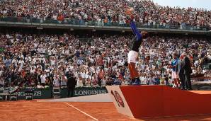 Platz 1: Rafael Nadal (Spanien) - French Open: 13 Titel (2005-2008, 2010-104, 2017-2020)