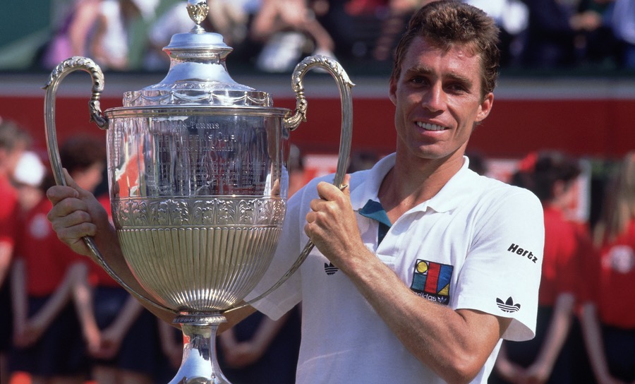 Platz 3, Ivan Lendl: aktiv von 1978 bis 1994, 1068 Matches gewonnen