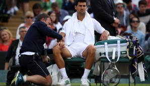 Novak Djokovic musste verletzungsbedingt aufgeben