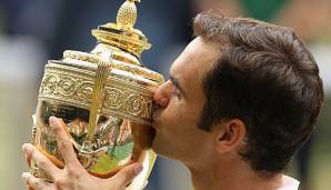 Mit dem Sieg bei Wimbledon sicherte sich Roger Federer im vergangenen Juli den 19. Grand-Slam-Titel seiner Karriere