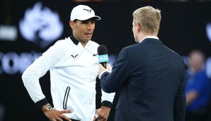 Jim Courier interviewt Rafael Nadal