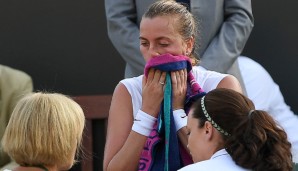 Petra Kvitova war am Ende ihrer Kräfte