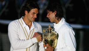 Im Jahr 2008 standen sich Federer und Nadal im Wimbledon-Finale gegenüber.