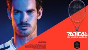 Andy Murray empfiehlt die neue Graphene Touch Radical Racket-Serie von HEAD
