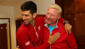 Novak Djokovic und Boris Becker bildeten ein erfolgreiches Gespann