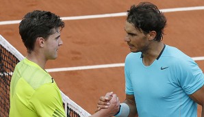 2014 in Paris war für Dominic Thiem gegen Rafael Nadal noch nichts zu holen