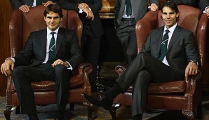Rafael Nadal (r.) hat in Madrid das 30. Masters-Turnier seiner Karriere gewonnen