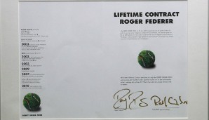 Roger Federer und sein Lifetime Contract bei den Gerry Weber Open in Halle/Westfalen
