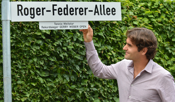 In Halle/Westfalen gibt es die 300 Meter lange Roger-Federer-Allee
