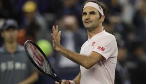 Roger Federer in Basel im Halbfinale