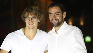 Alexander Zverev und Marin Cilic im Dienste des Shanghai Masters
