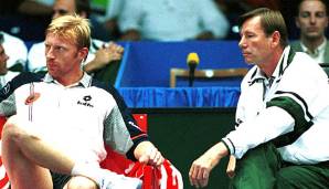 Boris Becker und Niki Pilic - im Davis Cup ein kaum zu schlagendes Doppel