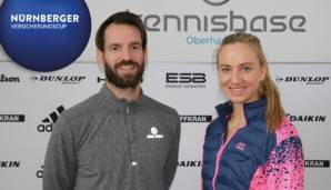 Christopher Kas (l.) und Mona Barthel haben in der TennisBase Oberhaching die komplette Vorbereitung auf die Saison 2018 absolviert.