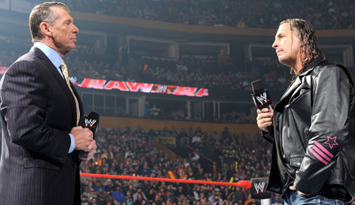 Der Montreal Screwjob veränderte das Verhältnis zwischen Bret Hart (r.) und Vince McMahon