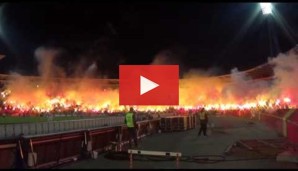 roter-stern-belgrad-geburtstag-fans-pyro-feuerwerk-stadion-feuer-serbien-pic