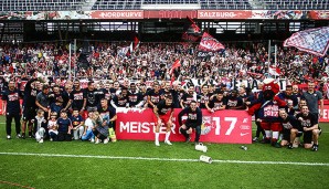 Die Meisterfeierlichkeiten bei RB Salzburg nach dem Sieg gegen Rapid