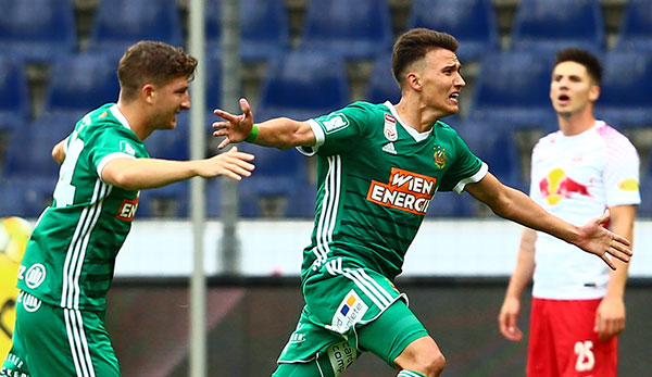 Dejan Ljubicic jubelt über seinen ersten Treffer für Rapid