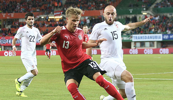 Moritz Bauer lieferte gegen Georgien ein starkes Debüt für Österreich ab