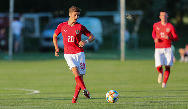 Christoph Baumgartner im Dress der ÖFB-U21.